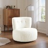 Art Leon Jacquard Flannel Fabric Modern Swivel Accent Side Chair - 3 of 4