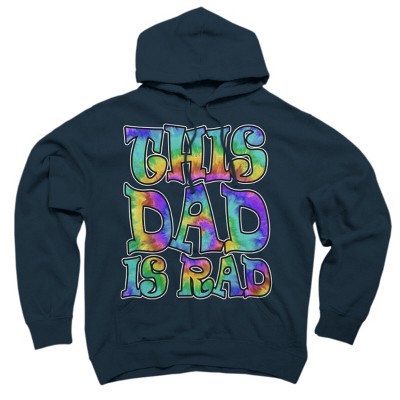 Adult Design By Humans Tye Dye This Dad Is Rad By honeytree Pullover Hoodie