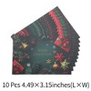 Unique Bargains Christmas Greeting Card Multicolor 4.5 "x 3.1" 10 Pcs - 3 of 4