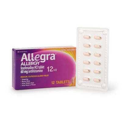 Allegra Fexofenadine HCl Allergy Relief, 12 Count
