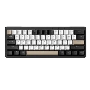 Wired gaming mechanical keyboard gasket structure hot-swappable computer office game silent keyboard (black) - 1 of 1