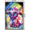 Trends International Sheena Pike - Rainbowcorn - Lil DragonZ Framed Wall Poster Prints - 3 of 4