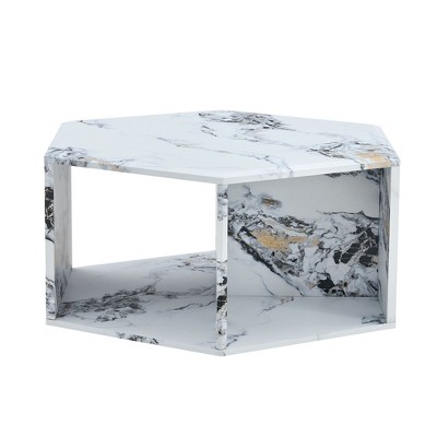 NicBex Hexagon Coffee Table with Multi-Hole Design,Side Center Table for Living Room,Bedroom