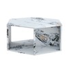 CAVINAS Modern 25" Side Table Hexagon Coffee Table with Storage Shelves, Night Stand for Living Room, Bedroom - 4 of 4