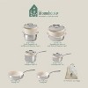 Bloomhouse 12 Piece Triply Stainless Steel Cookware Set w/ Non-Stick Non-Toxic Ceramic Interior and Ceramic Steamer Inserts - 2 of 4