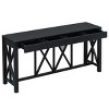 60'' Acacia Wood Console Table with Storage,Modern Farmhouse Entryway or Sofa Table for Hallway or Dining Room-The Pop Home - 4 of 4