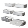 6 Pack Full Size Stainless Steel Hotel Pans, 2.5 Inch Deep Steam Table Food Storage Containers Tray Set 20.9"l x 12.8"w - 2 of 4
