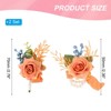 Unique Bargains Satin Romantic Durable Elegant Rose Corsage and Boutonnieres Set 2 Pcs - 2 of 4