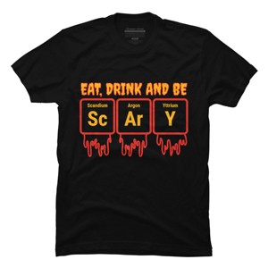 Men's Design By Humans Funny Periodic Element Chemistry Halloween Science By Luckyst T-Shirt - 1 of 4