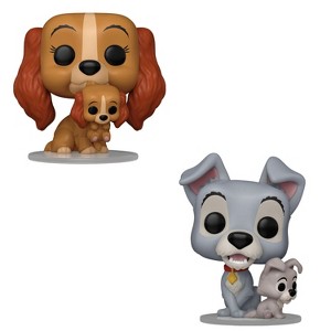 Funko Pop! 2 Pack Lady and the Tramp - Lady with Puppy #1553 & Tramp with Puppy #1554 - 1 of 2