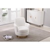 360° Swivel Barrel Chair Accent Chair Upholstered Armchair Reading Chair Makeup Chair - ModernLuxe - 2 of 4