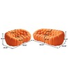 WJSHome Curved Bubble Couch, Comfy Upholstered Sofa,Breathable Mesh Fabric 3D Honeycomb Shape Modern Couches (2 Seater, 3 Seater) - 3 of 4