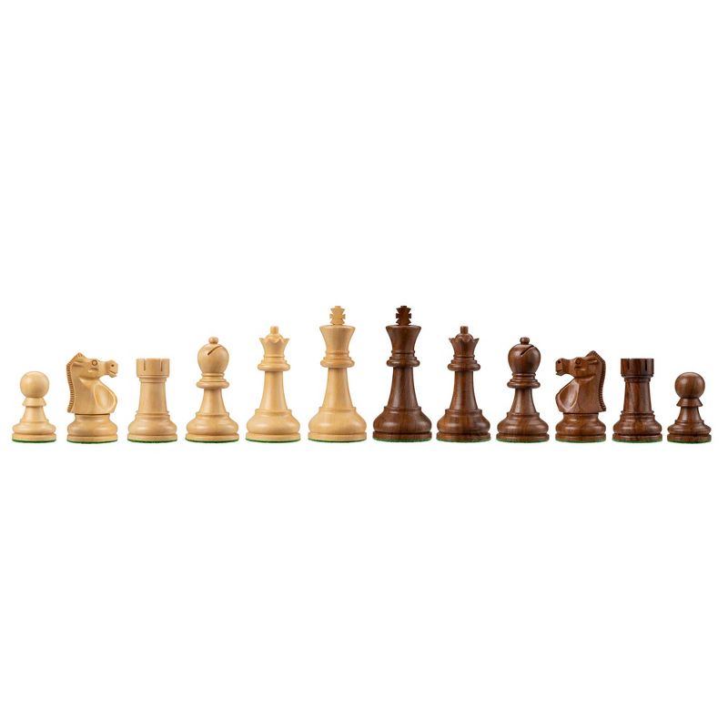 Bobby Fischer Ultimate Chess Pieces, Sheesham and Boxwood 3.75 inch King, 3 of 7