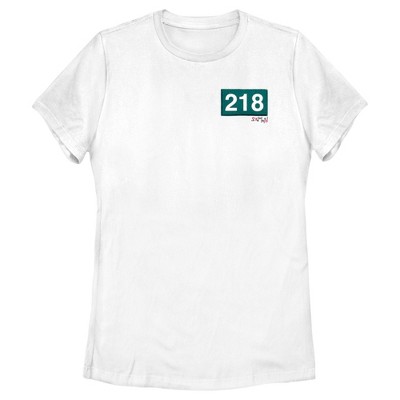 Women's Squid Game 218 Patch T-Shirt