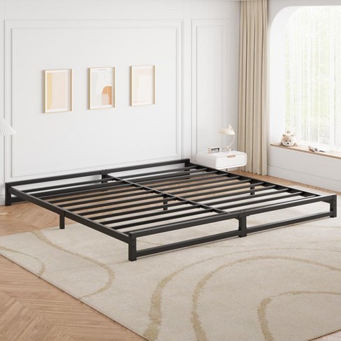 Whizmax 6 Inch King Size Metal Platform Bed Frame with Steel Slat Support, Mattress Foundation and No Box Spring Needed, Easy Assembly, Black - image 1 of 4