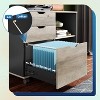 GALAXHERO  3-Drawer Wood File Cabinet, Mobile Lateral Filing Cabinet, Printer Stand with Open Storage Shelves for Home Office - 3 of 4
