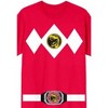Power Rangers Red Ranger Men's Red Crew Neck Short Sleeve Cosplay Tee - 2 of 2