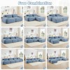 Oversized Corduroy Modular L/U-Shaped Cloud Sectional Sofa with Ottomans, Free combination, Pet-Friendly, No Assembly Required - 2 of 4