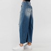 Women's Barrel Leg Baggy Jeans – High Rise Vintage Wash Slouchy Fit Denim by Cherie Code - 2 of 4