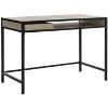 Alan 1 Drawer 1 Shelf Desk - Rustic Brown/Black - Safavieh - 3 of 4