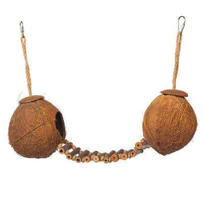 Prevue Pet Products Naturals Double Coconut Walk for Small Animals & Birds 62818,16X4X9
