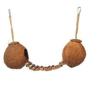 Prevue Pet Products Naturals Double Coconut Walk for Small Animals & Birds 62818,16X4X9 - 1 of 4
