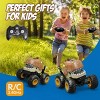 INFURNIC Toy Vehicles Crack Dinosaur Stunt Car Ultimate Action Toy for Kids Thrilling Adventure Play, Yellow, 6.63"*7.02"*7.02" - 3 of 4