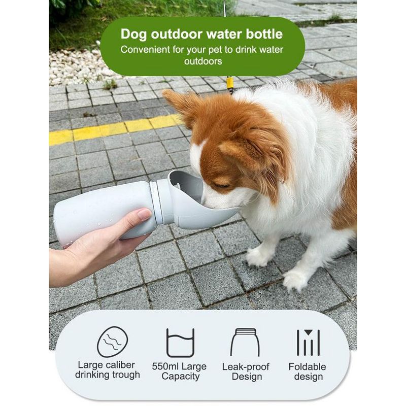 Sussexhome Silicone Portable Collapsible Dog Water Bottle 18.9fl, 3 of 12