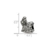 Black Bow Jewelry Sterling Silver 3D Shih Tzu Bead Charm - 3 of 4