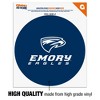 Emory University Primary Logo Automotive Car Window Locker Circle Bumper Sticker - 3 of 4