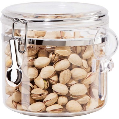 38oz Airtight Food Storage Canister with Clamp Lid & Spoon, for Dry Food