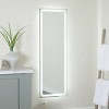 Olivia & May 59"x20" Modern Glass LED Mirror Silver: Wall Mounted, Non-Dimmable, Waterproof - 2 of 4