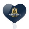 Murray State University Primary Logo Heart Love Cupcake Picks Toppers Decoration Set of 6 - 2 of 4