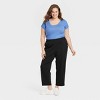 Women's Slim Fit Short Sleeve Ribbed Scoop Neck T-Shirt - A New Day™ - 3 of 3