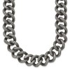 Chisel Stainless Steel Antiqued and Textured 24" Link Necklace - 2 of 4