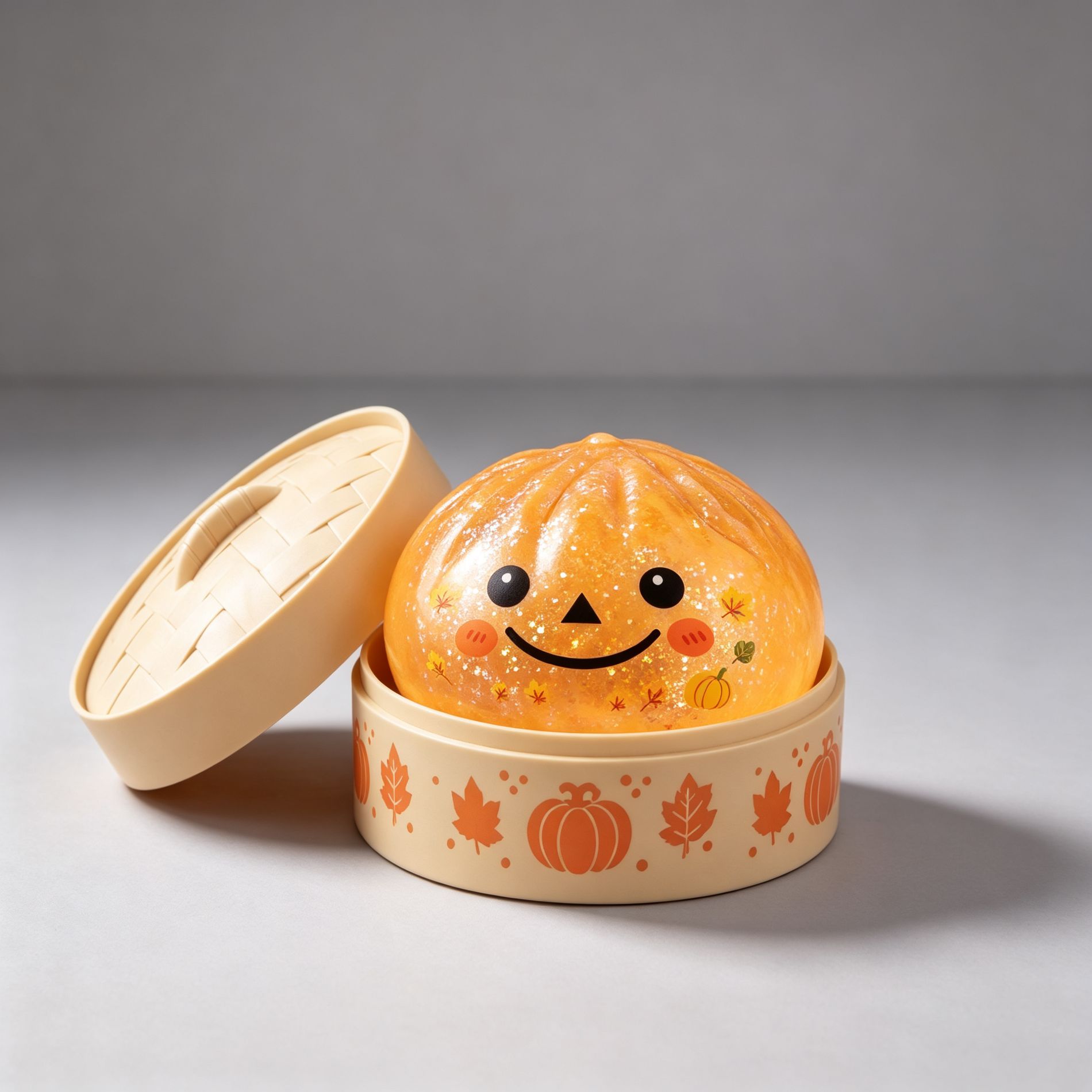 Joyfy Thanksgiving Squishy Squeeze Toys, Cute Dumpling Pumpkin Malt Sugar Style, Stress Relief Fidget Toy, Party Favors for Kids Adults