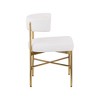 Meridian Furniture,Rivage Durable Linen Textured Fabric Dining Chair, Set of 2 - 4 of 4