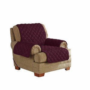 Ultimate Waterproof Furniture Protector With Neverwet Chair Slipcover Plum - Serta, Purple