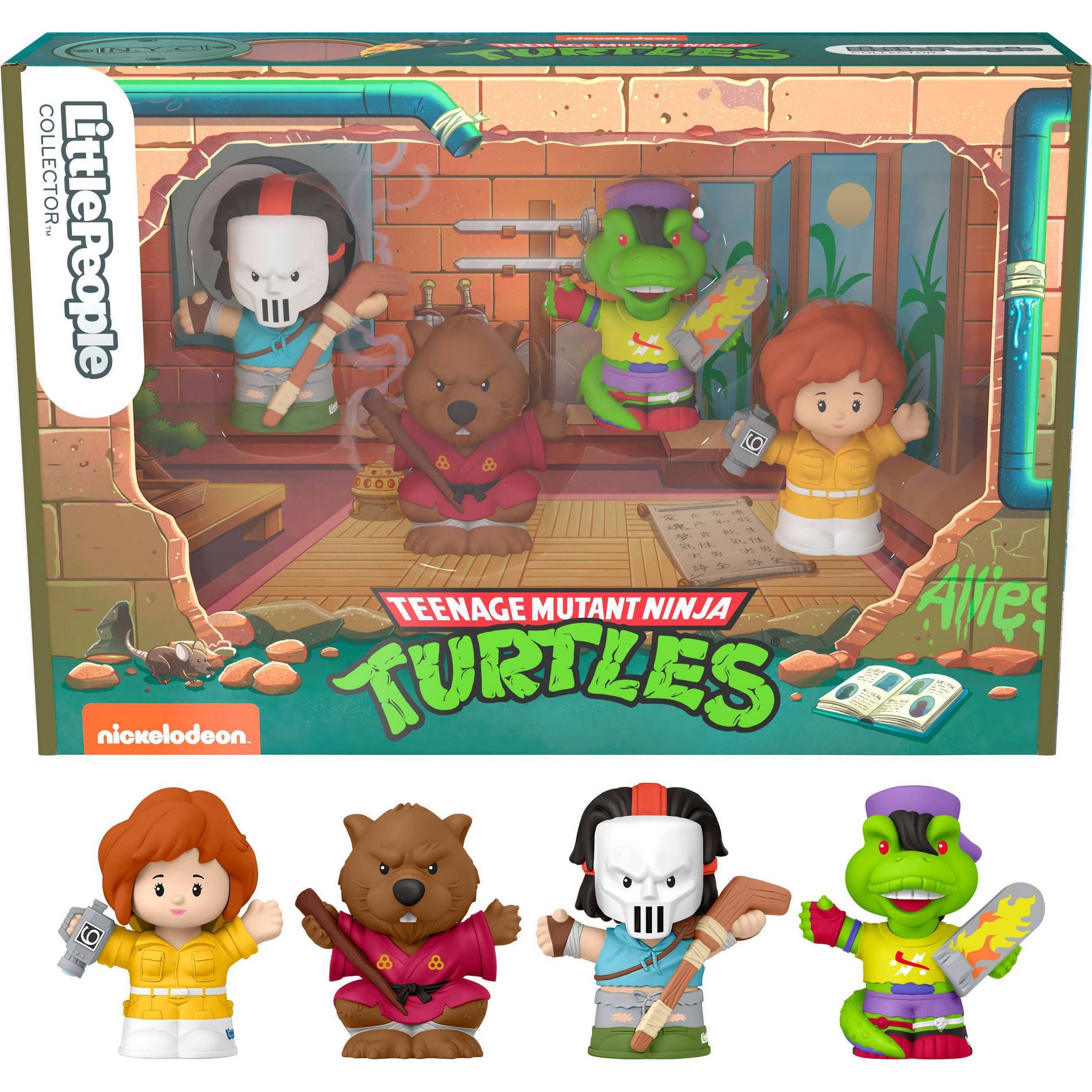 Fisher-Price Little People Collector Teenage Mutant Ninja Turtles Allies Special Edition Set
