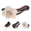 Unique Bargains Women's Fashion Wool Floral Duckbill Hair Clips 1 Pc - 2 of 4