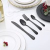 DOMETOUR 24 Pcs Stainless Steel Flatware Cutlery Set, Silverware Set Service for 6 People, Includes Forks Spoons Steak Knives - 2 of 4