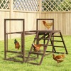 Chicken Activity Play Set with Multiple Chicken Perches, Swing, Ladder, Platform for 3-4 Chickens - 2 of 4