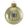 Glass Christmas Tree Ornaments - 67mm/2.63" [4 Pieces] Decorated Balls from Christmas by Krebs Seamless Hanging Holiday Decor - 3 of 4