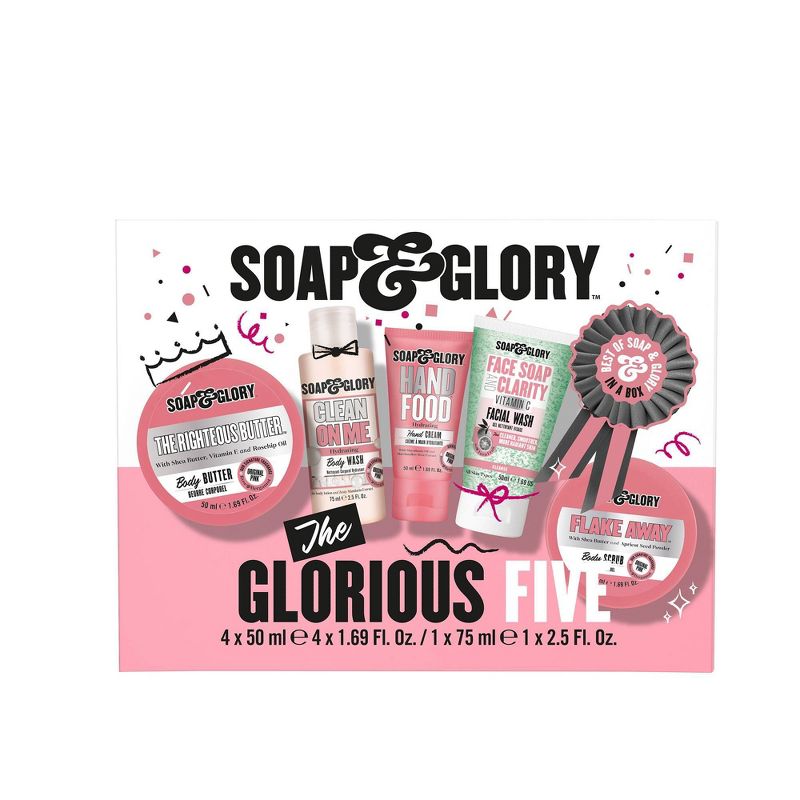 Soap &#38; Glory The Glorious Five Bath and Body Gift Set - 5ct, 1 of 6