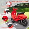 Electric Moped Scooter for Kids, 24V 350W Kids Ride on Motorcycle, Max Up to 14MPH, with Rear Brake, Twist Grip Throttle,Motorbike for Kids 8-12 - 3 of 4