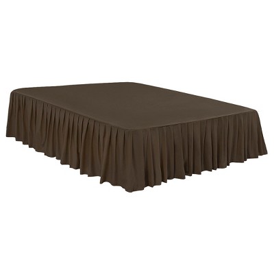 1 Piece Polyester Ruffled Durable Solid Bed Skirt with 16" Drop - PiccoCasa