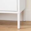 Eddison 2 Door Storage Cabinet Pure White - South Shore: Contemporary Metal Unit with Adjustable Shelves - 4 of 4