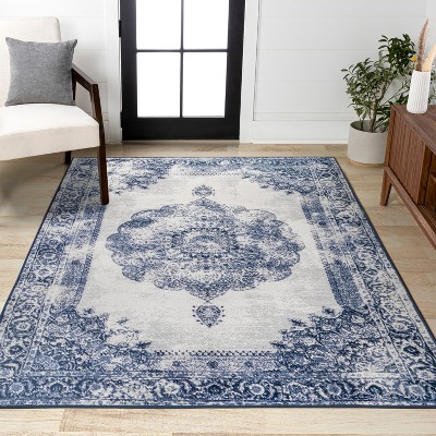 JONATHAN Y Rosalia Cottage Medallion Area Rug