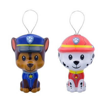 PAW Patrol Chase and Marshall Tree Ornaments 2ct