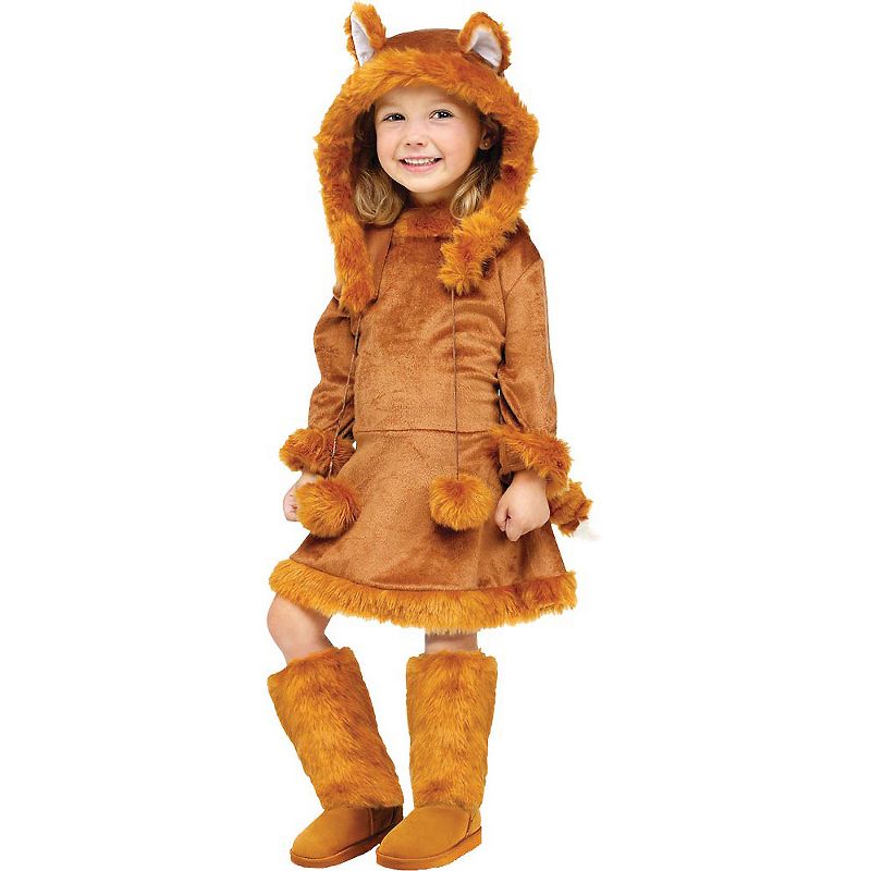 Fun World Toddler Girls' Sweet Fox Dress Costume, 1 of 3